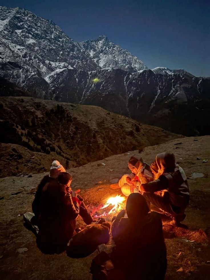 #camping #trekking #bonfire